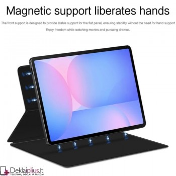 Magnetinis dirbtinės odos atverčiamas dėklas (Samsung Galaxy Tab S10 Fe Plus)